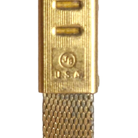 Vintage Gruen GR4748 Gold Ladies Quartz Diamond Wrist Watch Women's Jewelry - Picture 14 of 15